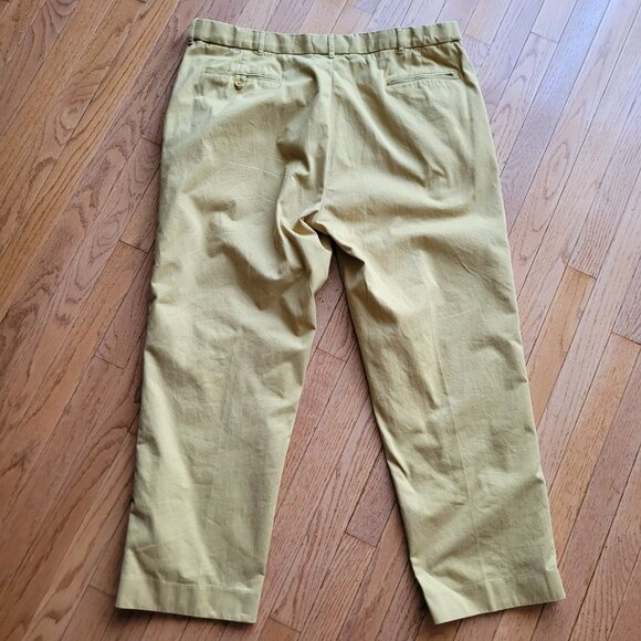 Peter Christian Mustard Flat Front Chinos MT22 - Picture 10 of 16